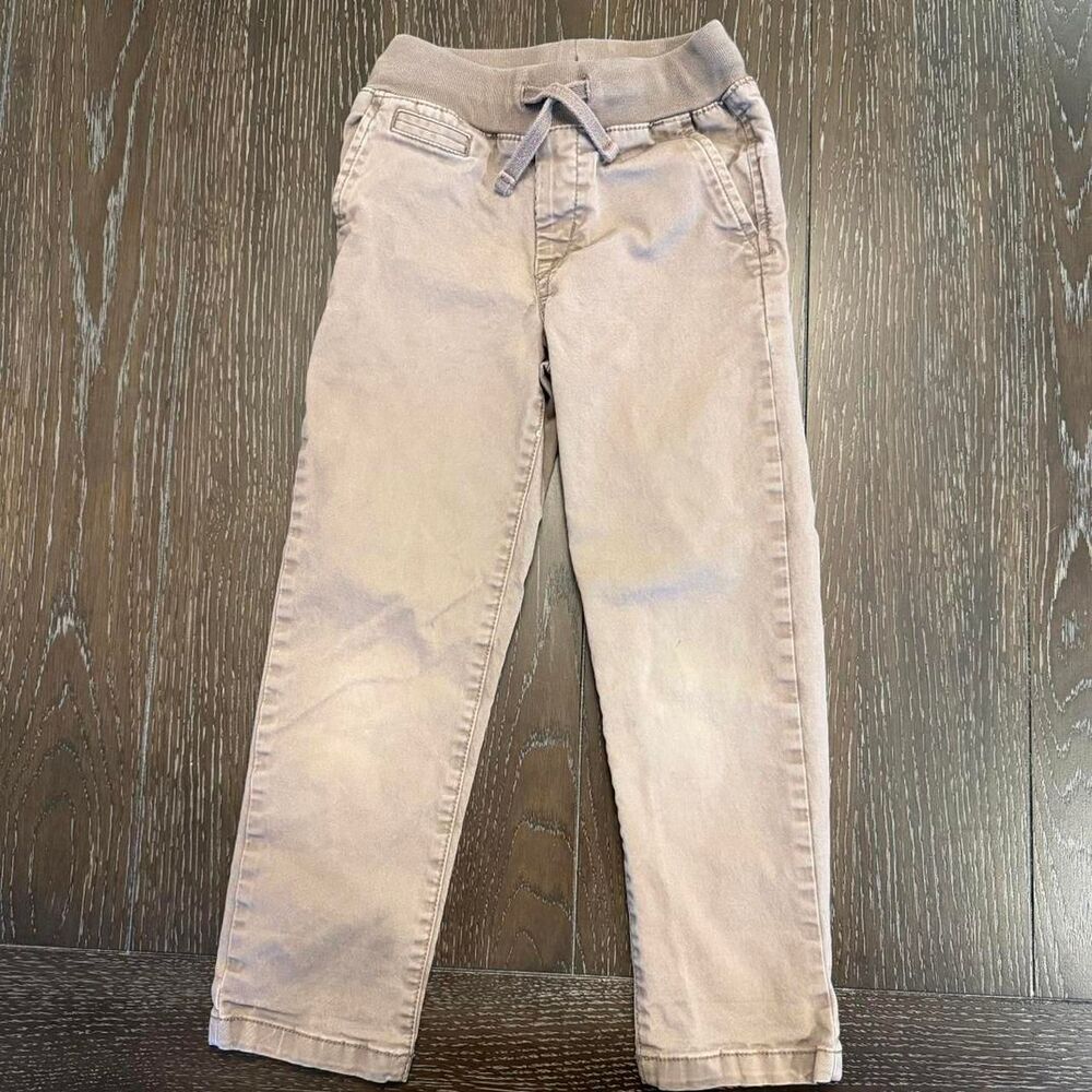 Baby Gap Boy’s Size 5 Brown Chino Pants with Elastic Drawstring Waist